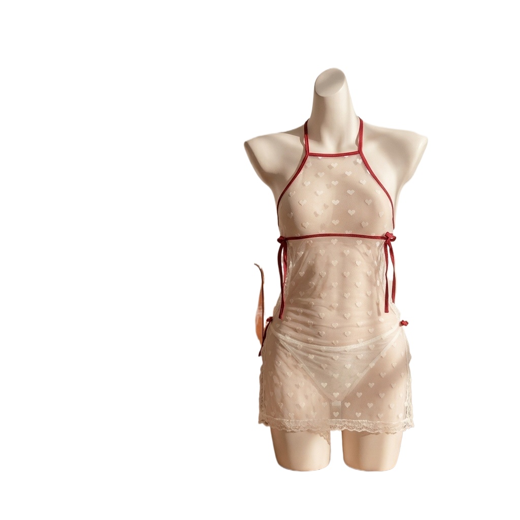 Sheer Mesh Bra - Ensemble de lingerie en maille transparente